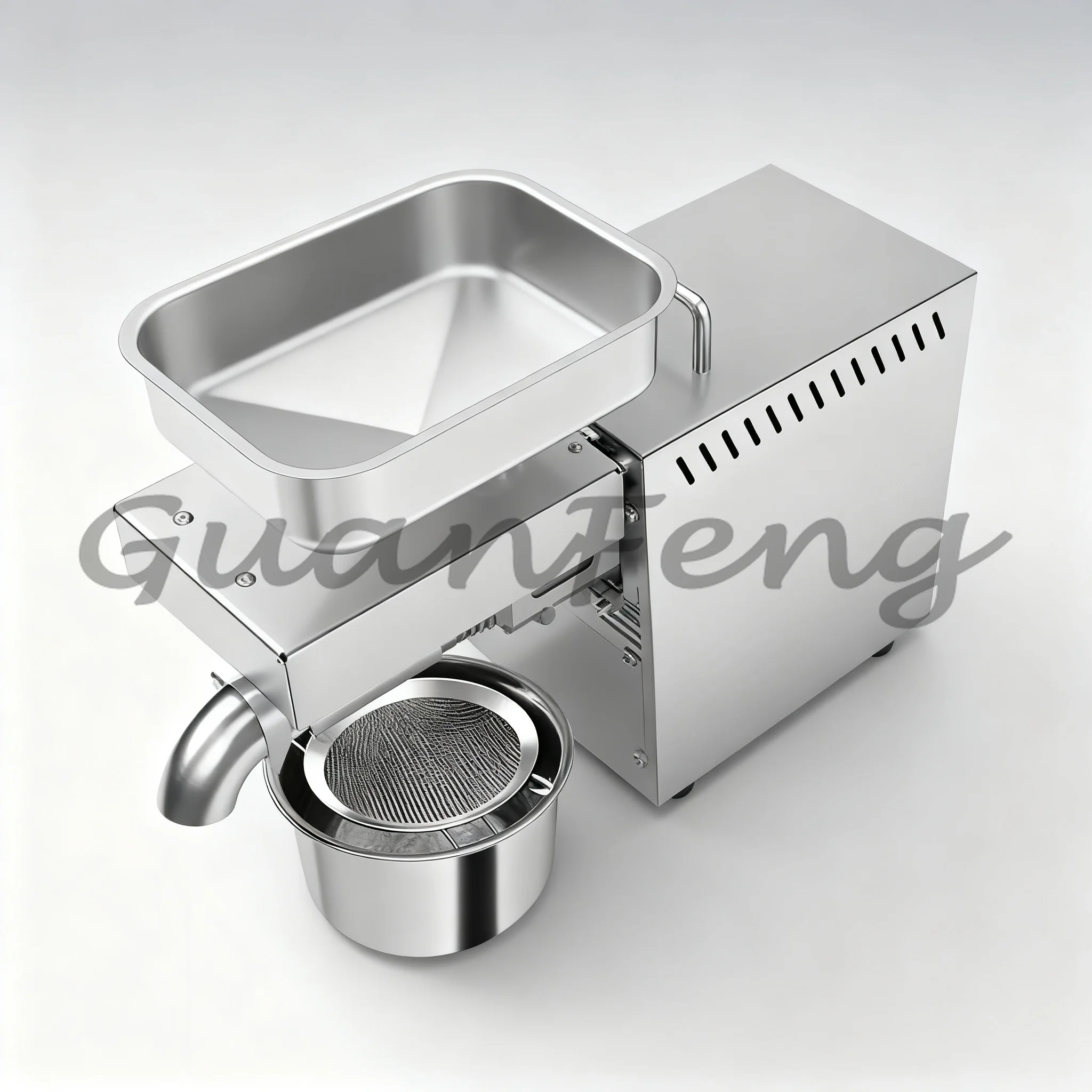 610W 110V/220V Household Stainless Steel Electric Oil Press T6W Oil Extractor for Peanut Sesame & Flaxseed Oil Pressing