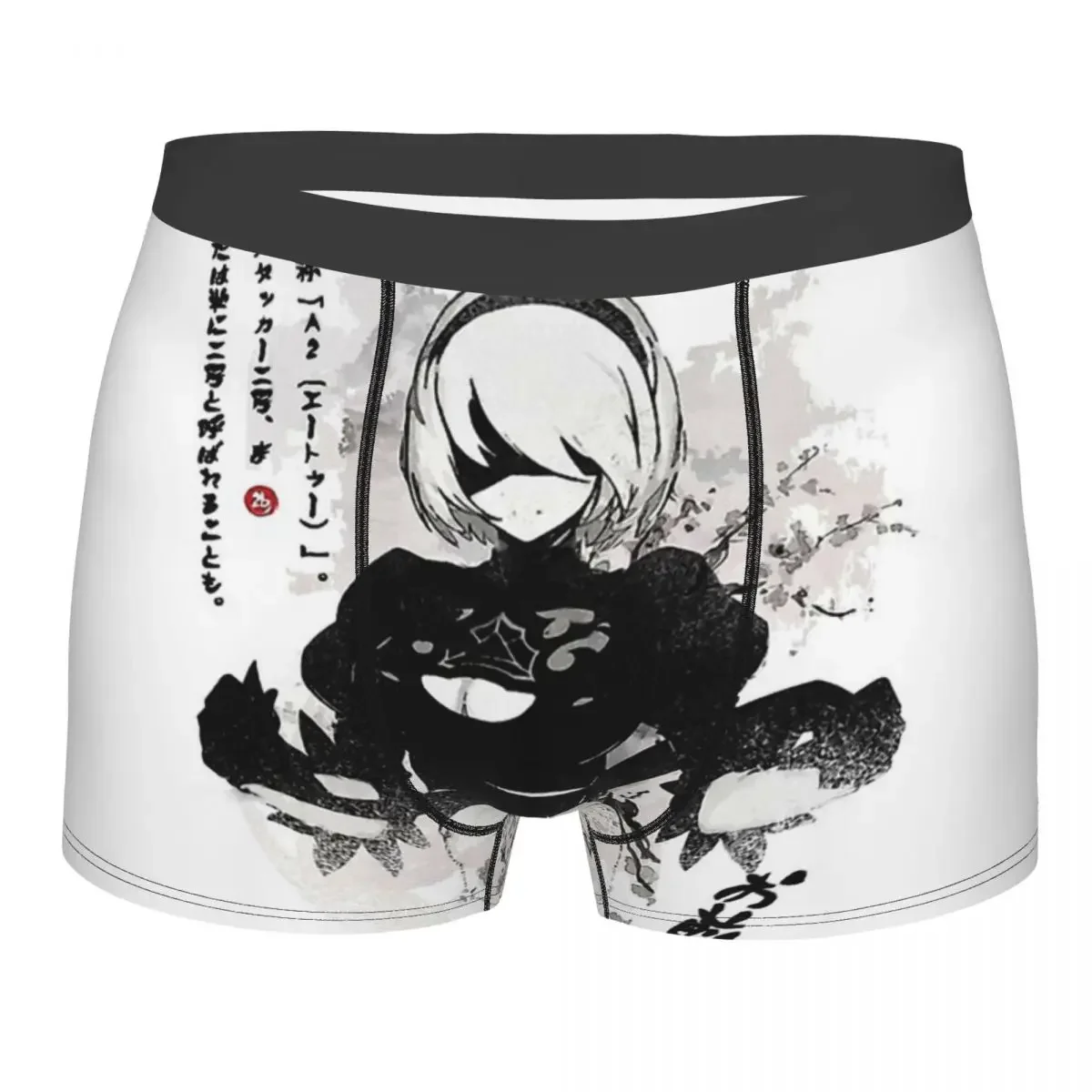 Japan Ink Nier Automata Heitai Girl Game Underpants Homme Panties Man Underwear Comfortable Shorts Boxer Briefs