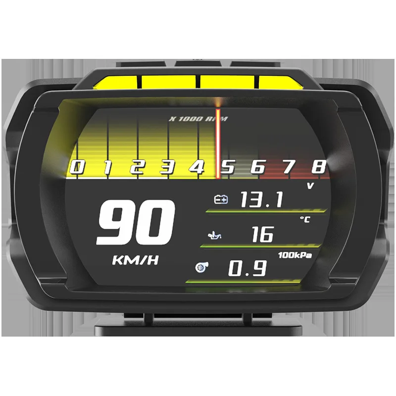 Best-selling A580 Car OBD Instrument Panel HUD Head-up Display Water  Racing Car Modification Total Odometer Speedometer