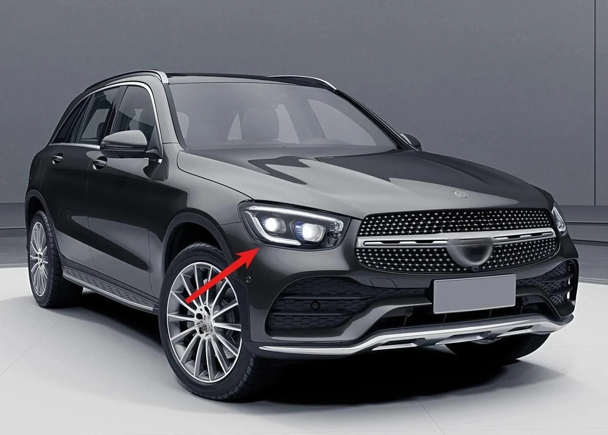 

Пара подходит для Mercedes-Benz GLC 16-22 в сборе X253, модифицированные новые высококачественные светодиодные дневные ходовые огни, рулевое управление
