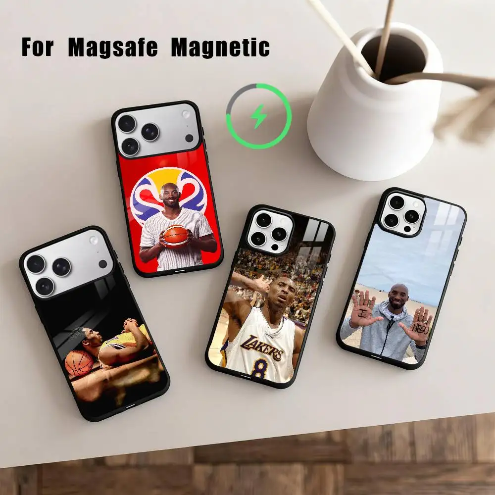 

B-Basketball K-Kobe B-Bryant-T8 24 Phone Case For iPhone17,16,15,14,13,12,11 Plus,Pro Max Magnetic For Magsafe Wireless Charging