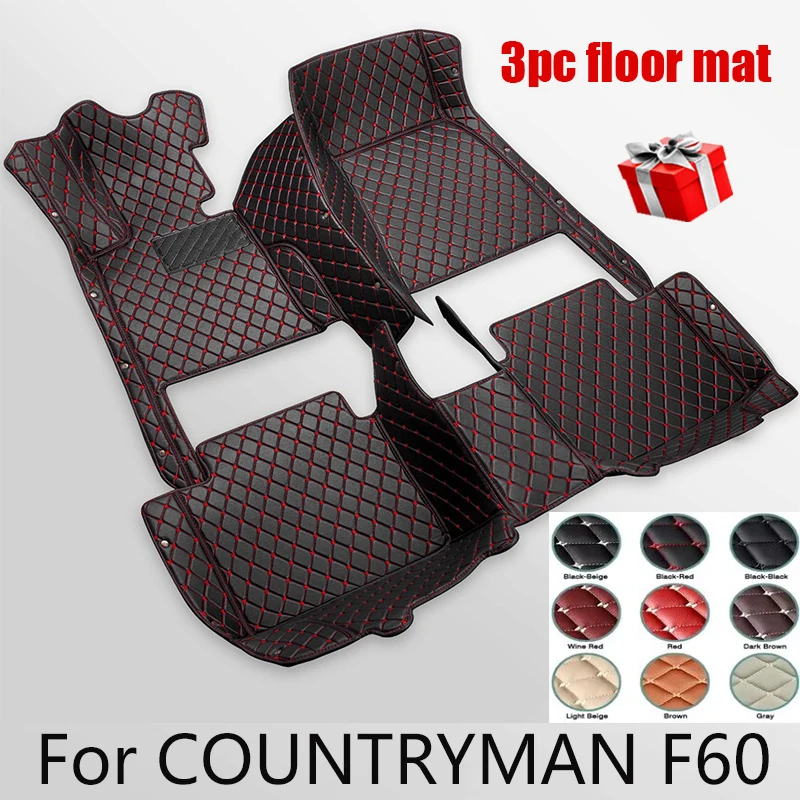 

Custom Car Floor Mats for MINI COUNTRYMAN F60 5 Seat 2017-2021 Year Eco-friendly Leather Car Accessories Interior Details
