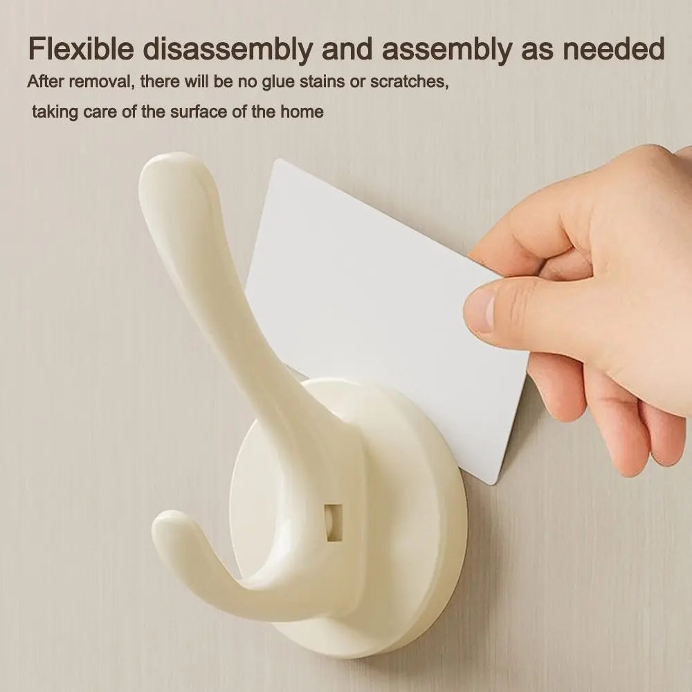 Creative Plastic Wall Hook Suction Cup Reusable Storage Hook Coat Rack Home Accessories