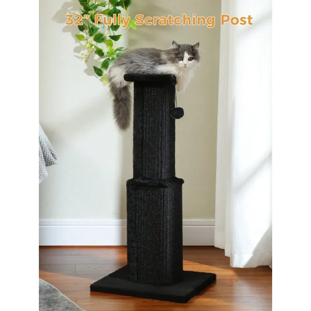 

32 Tall Large Cat ching Post ching Post For Indoor Cats Adults Ultimate ch Post With Woven Sisal, Large Base And