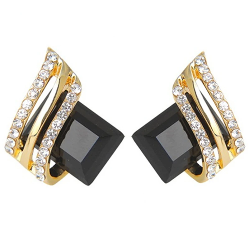 New Fashion Zircon Earrings Crystal Earrings Engagement Earrings for women Princess Jewelry Birthday Anniversary Gifts