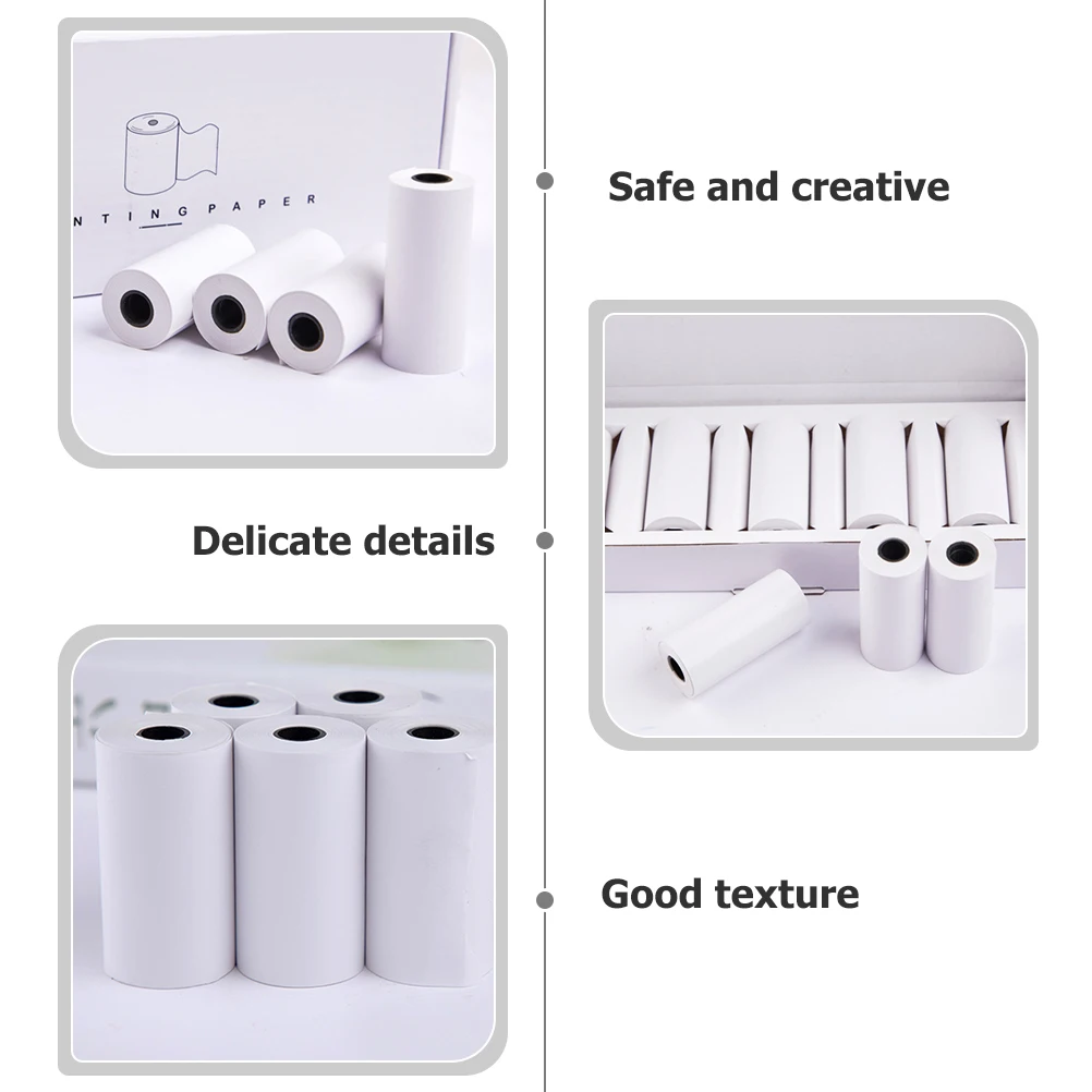 

5 Rolls Thermal Printing Papers Cash Register Receipt Paper Smooth Flat Premium Thermal Printer Roll Printing Paper