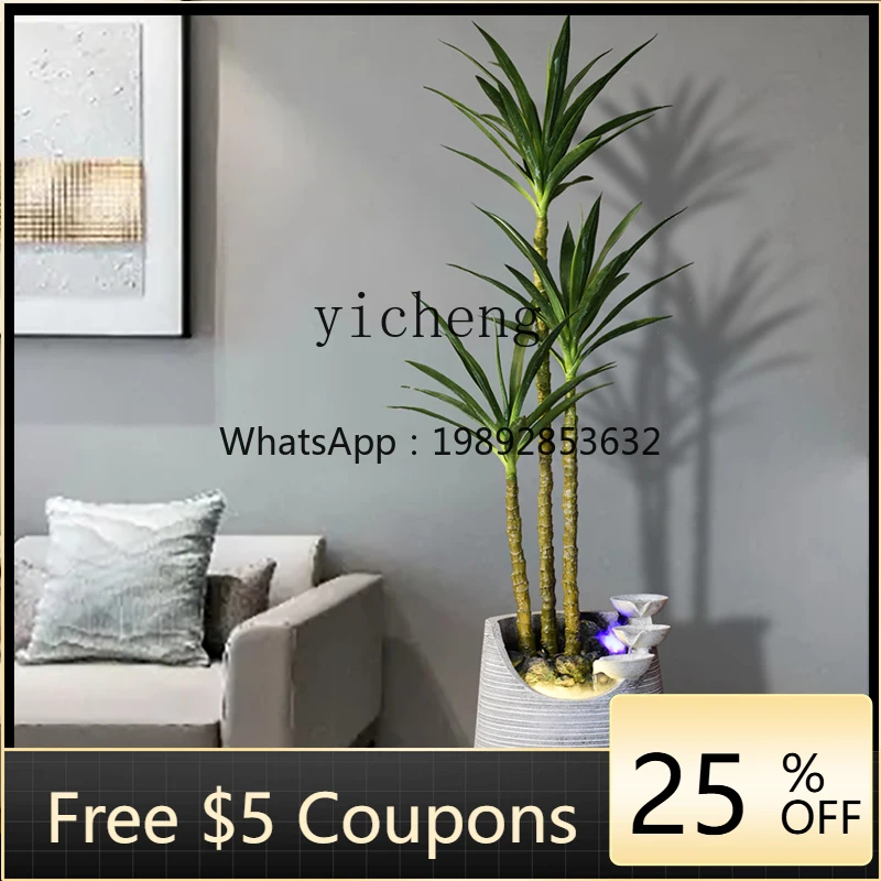 BJ Living Room Decorations Floor Humidifier Office Ground Bonsai