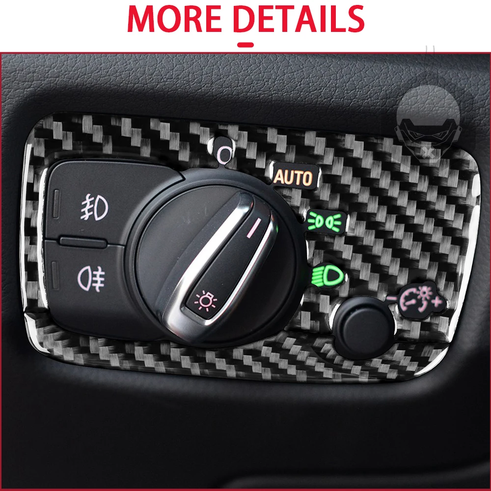 For Audi A3 S3 RS3 8V 2013-2019 Car Center Console Panel Dashboard Air Vent Cover Trim Carbon Fiber Sticker Interior Accessories