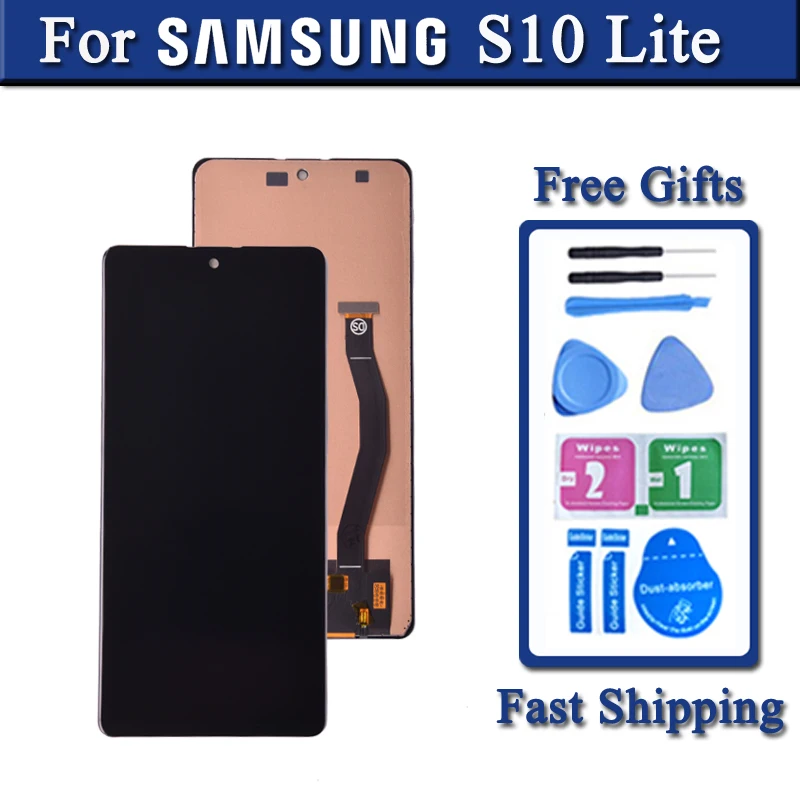 

Screen For Samsung Galaxy S10 Lite LCD Touch Screen Digitizer Panel Assembly For G770 G770F Display Replacement Phone Parts