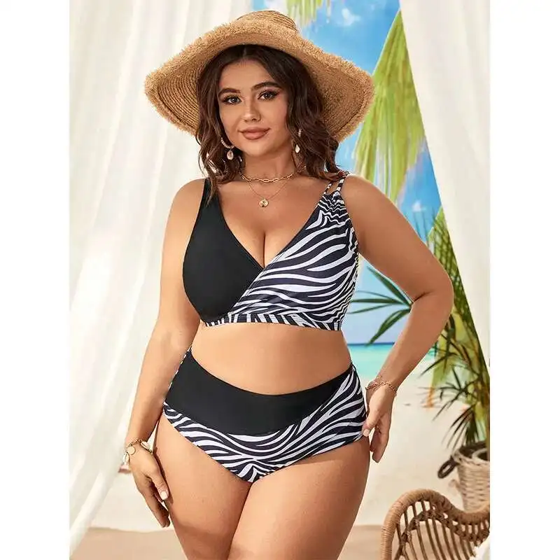

New Plus Size Split Swimsuit Women's Bikini Sexy Gathering Backless Beach Vacation Split Swimsuit Summer Elegantes Casual Y2k