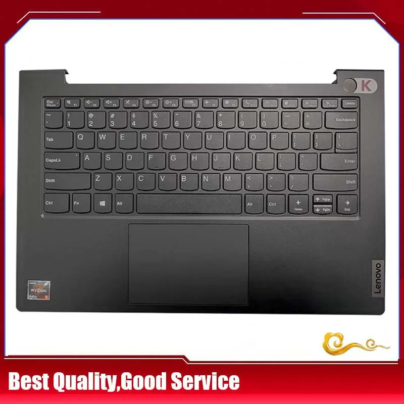 

YUEBEI New/Orig For Lenovo ThinkBook 14 G2 ITL 14 G3 K4E-ARE K4E-ITL palmrest US keyboard upper cover Touchpad,Dark Gray