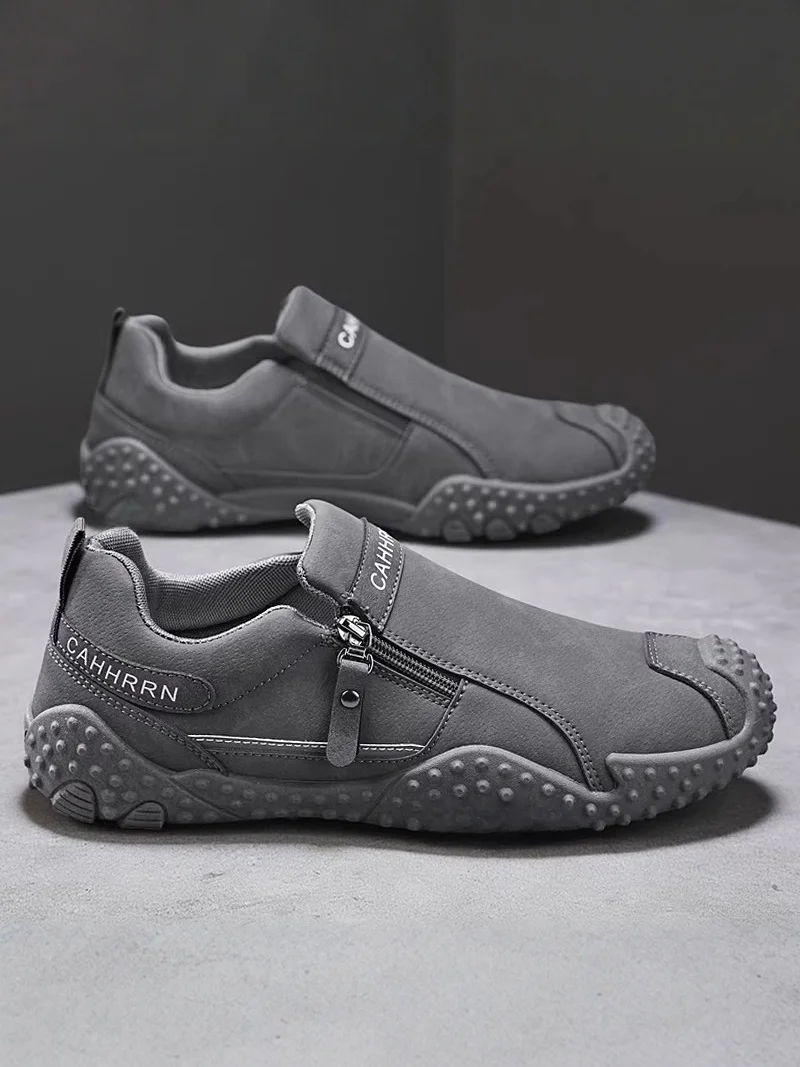 Men's Work Shoes Casual Sports Waterproof Non-slip Slip-on Construction Site Workwear Soft Bottom Wear-resistant Labor Protec...