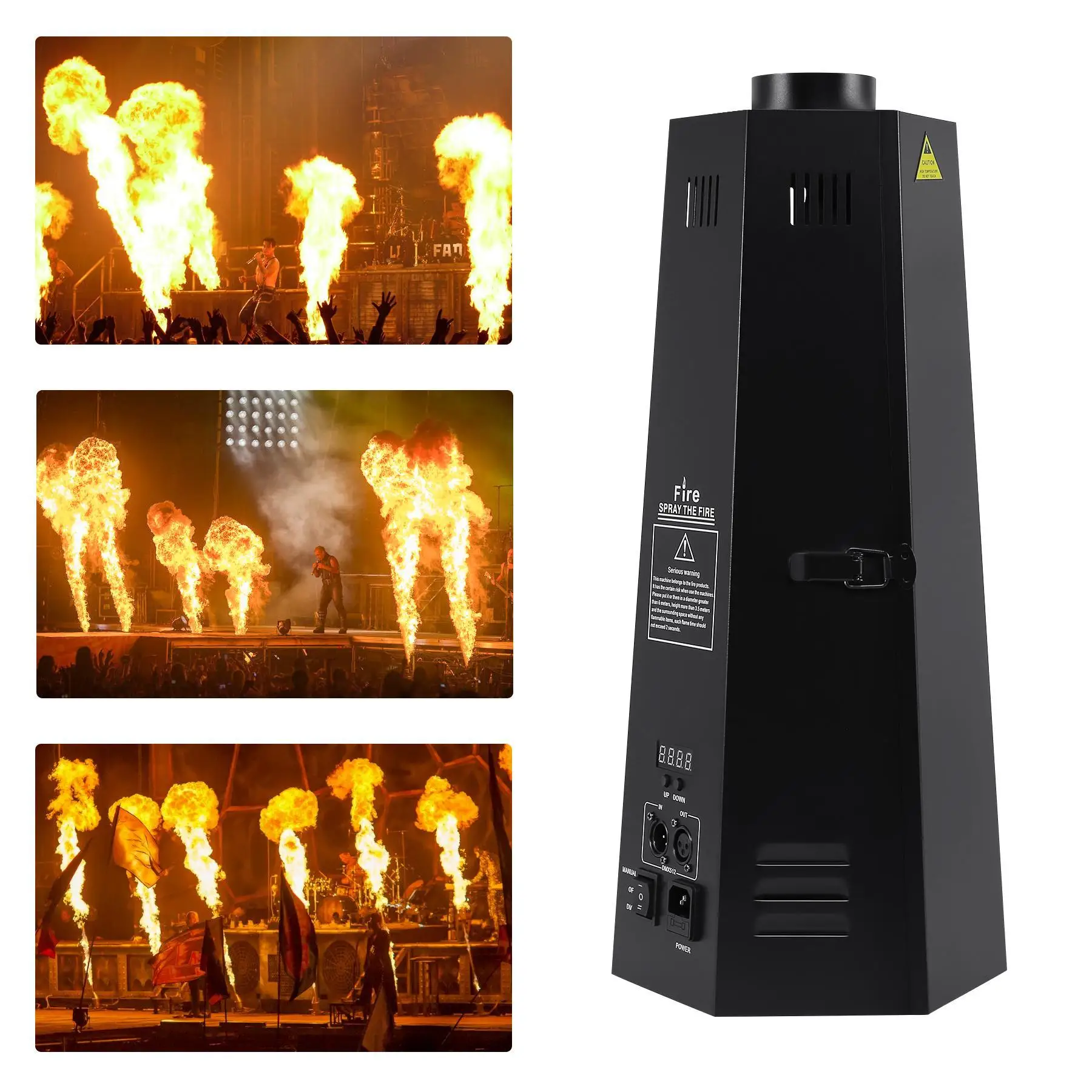 

1 / 2 200 Вт Пламенный проектор Сцена Свадьба DJ вечеринка Шоу Машина Пожарный проектор Машина Профессиональный сценический проектор