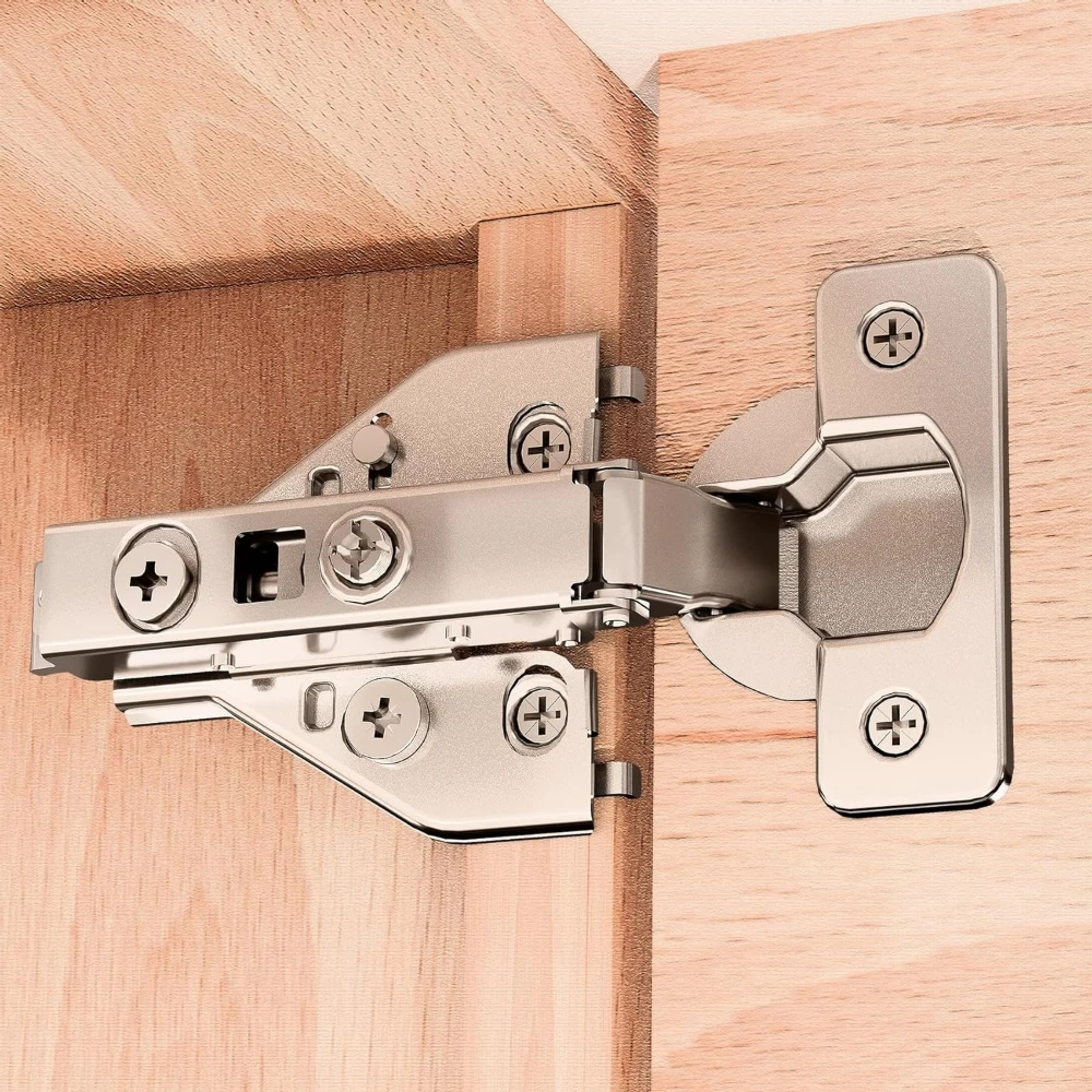 

2pcs Full Overlay Soft Close Cabinet Hinges Adjustment Cabinet Door Hinges Concealed Kitchen Cabinet Hinges for Frame Cabinets
