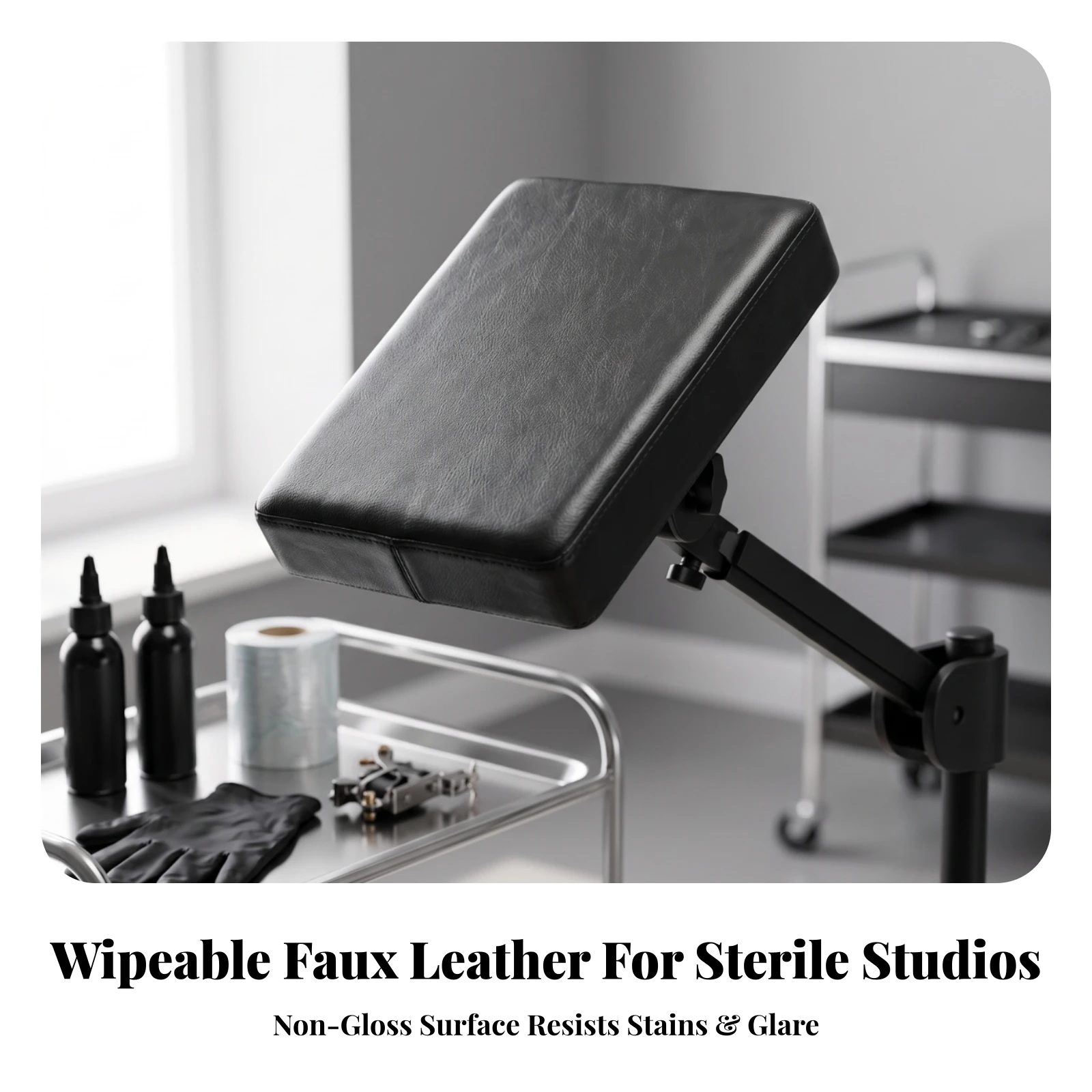 Tattoo Armrest Panel Sturdy Padded Armrest Cushion Tattoo Arm Rest Long-Lasting Furniture Stable for Beauty Salons