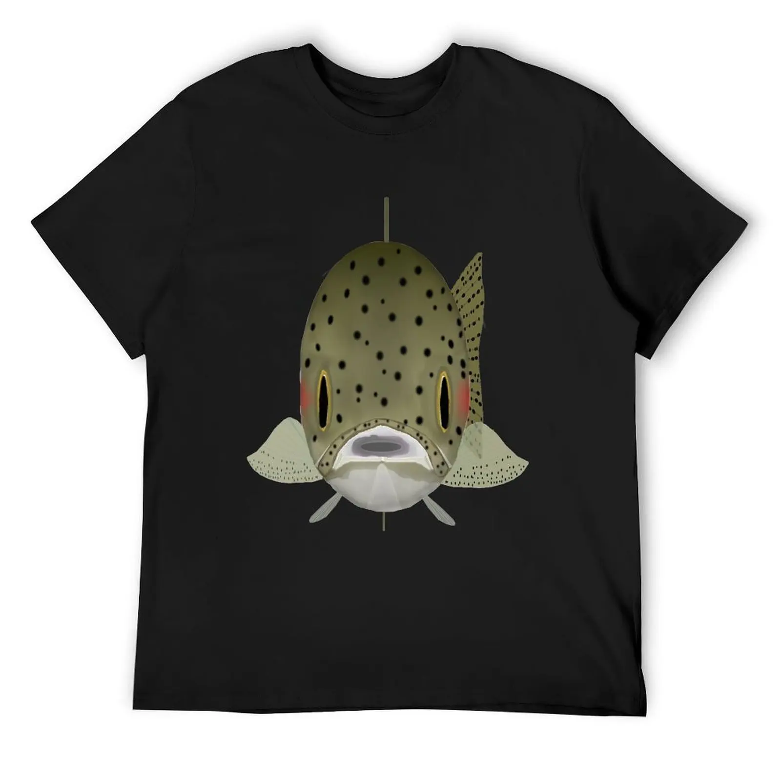 Rainbow Trout - Fish Head T-Shirt cotton graphic tees boys animal print compression shirt men