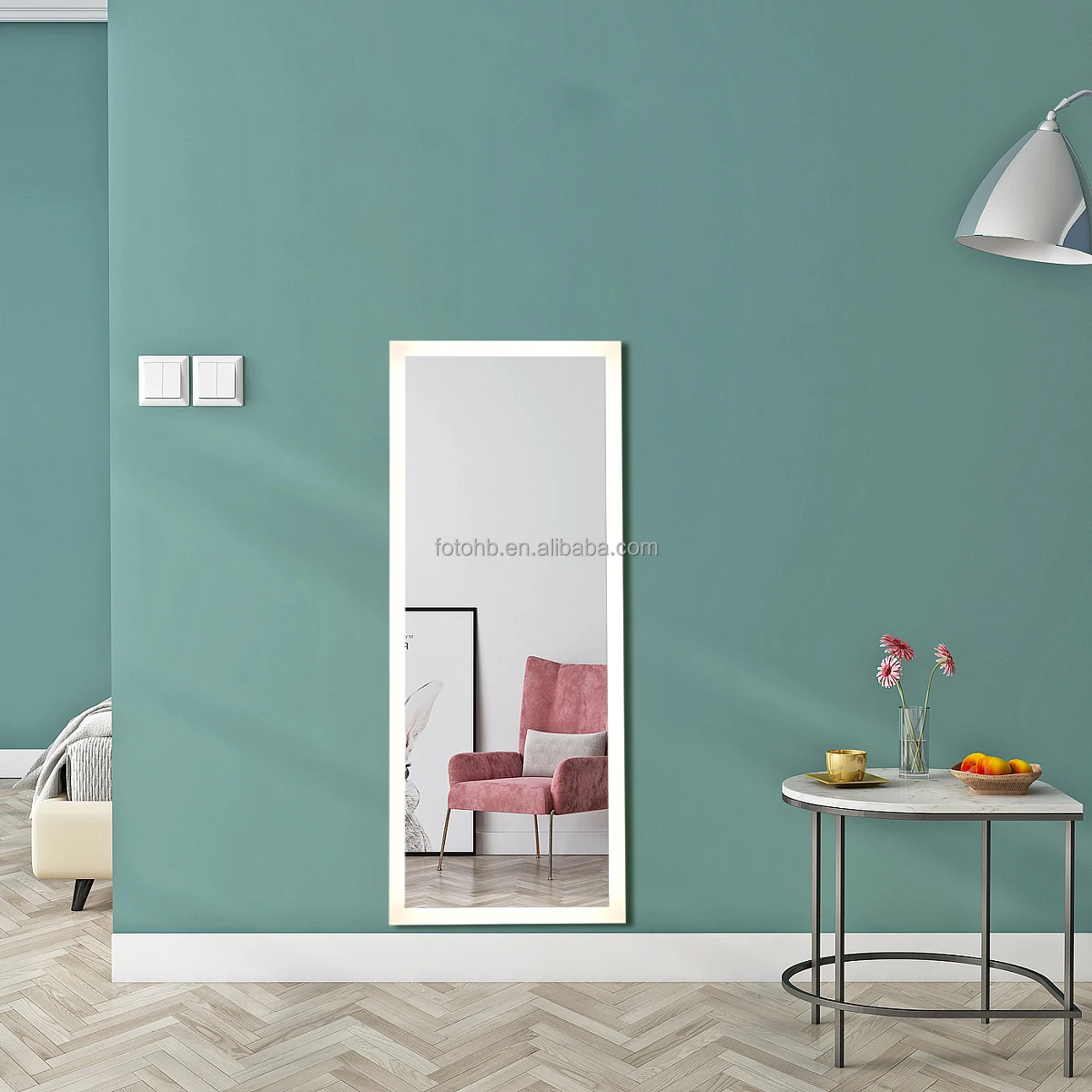 Home Decor Frame/Frameless Decor Standing Full Length Floor Mirror Dressing Mirror