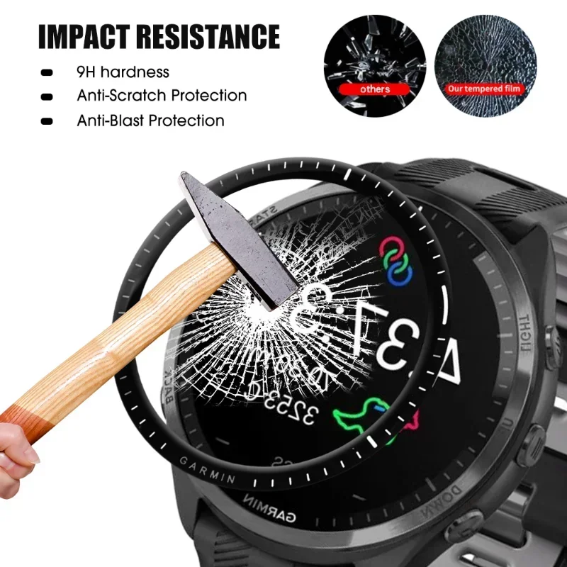 3D Curved Film for Garmin Forerunner 965 Screen Protector An-scratch Watch Portective Film for Garmin Forerunner965 Not Glass