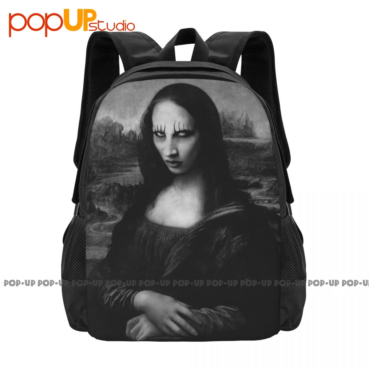 Mona Manson - Rock Marilyn Manson Mona Lisa Backpack Large Capacity Bookbag Softback Storage Bag Large Capacity