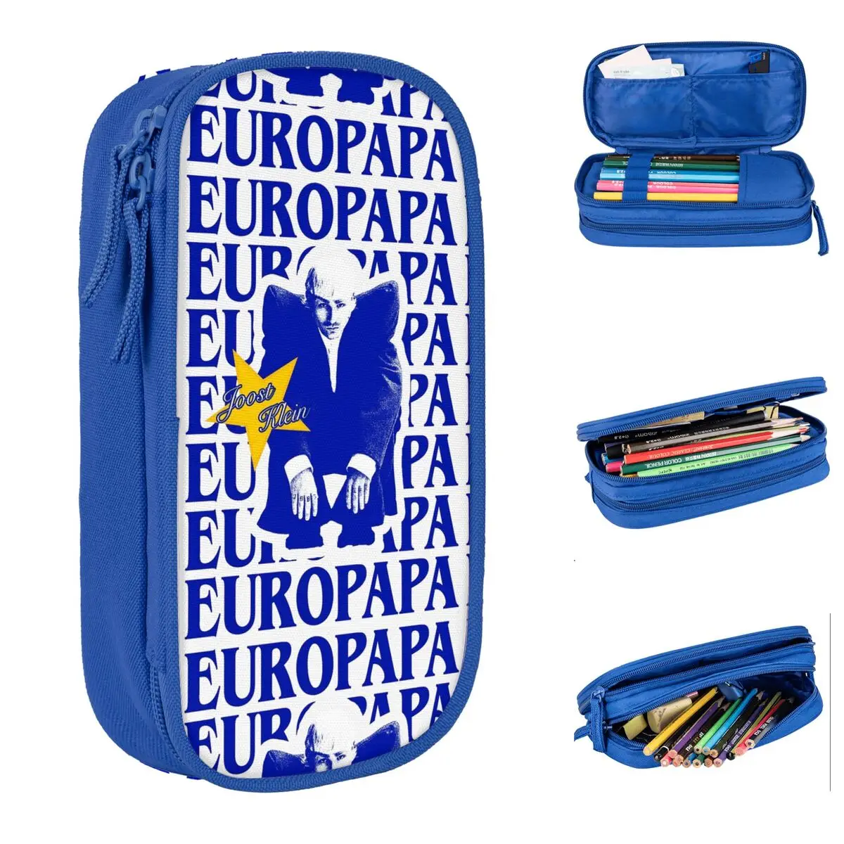 Europapa Joost Klein 2024 Netherlands Pencil Case Pencilcases Pen for Girls Boys Large Storage Bag School Supplies Stationery