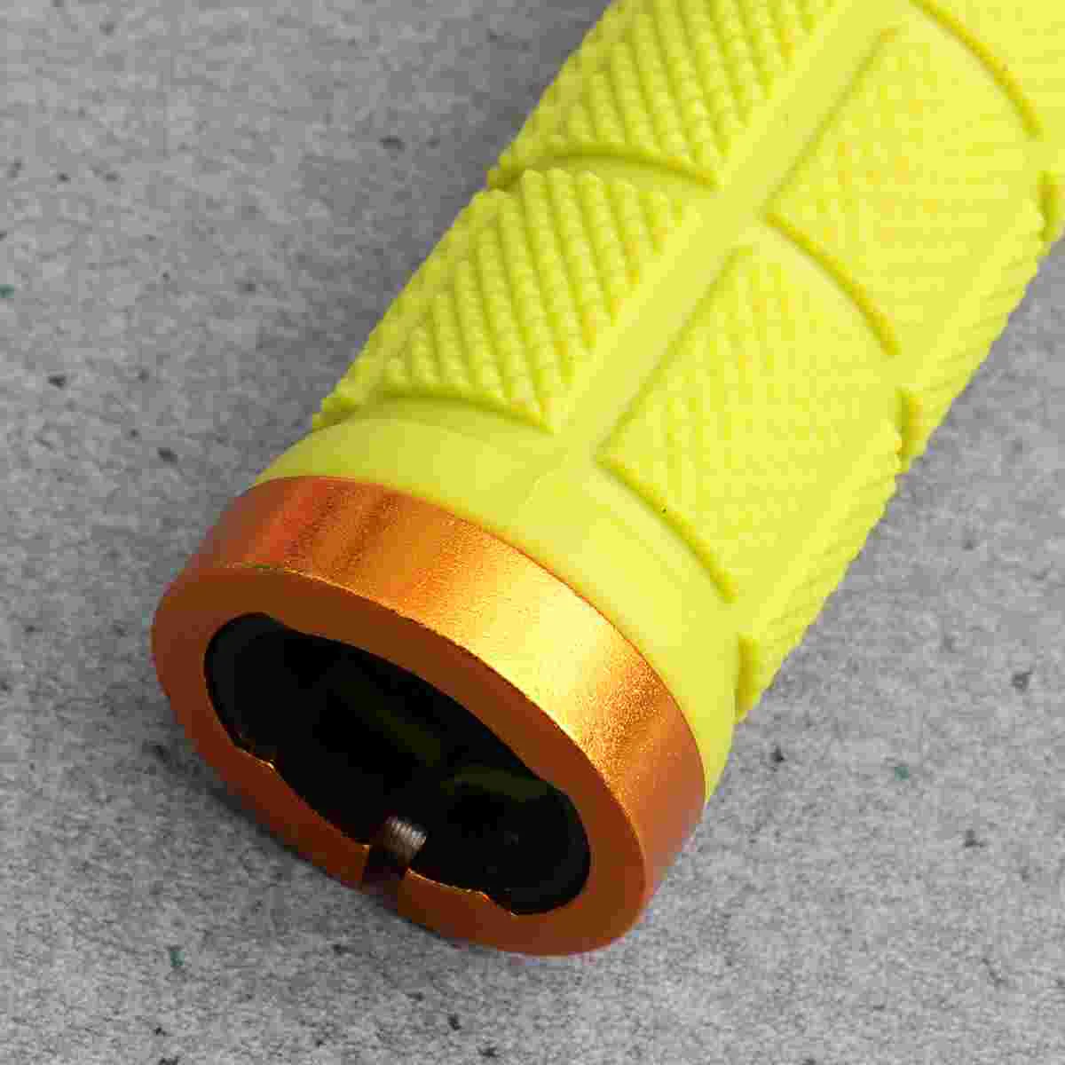 

2Pcs Anti-slip Cycle Handle Cover Handlebar Cover Bike Handlebar Grips Bike Double Handle Cover (Yellow)