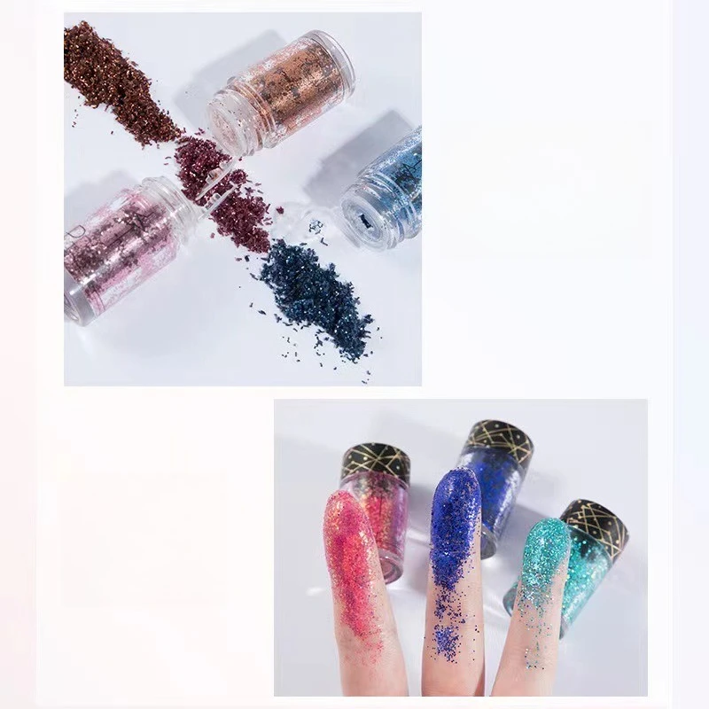 36 Color Monochrome Eye Shadow Shiny Mermaid Sequins Eye Shadow Sexy Stage Makeup Shiny Diamond Eyes Shadow Cosmetics Makeup