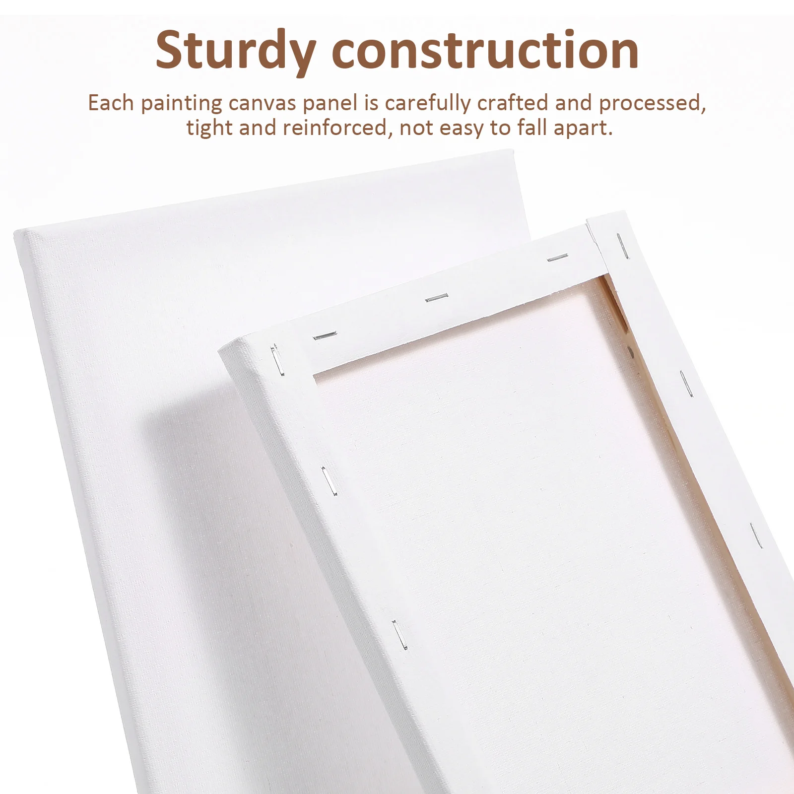 

6 pcs Oil Painting Canvas Board Set Square Blank Canvas Panels Fabric Drawing Boards Watercolor Sketchpad Art Supplies