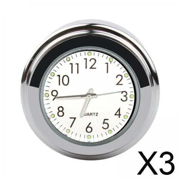 

Waterproof Motorcycle Handlebar Mount Clock Aluminum Dial for Cruiser Helicopter Yacht Buggy 22-25mm Wear-resistant Modification
