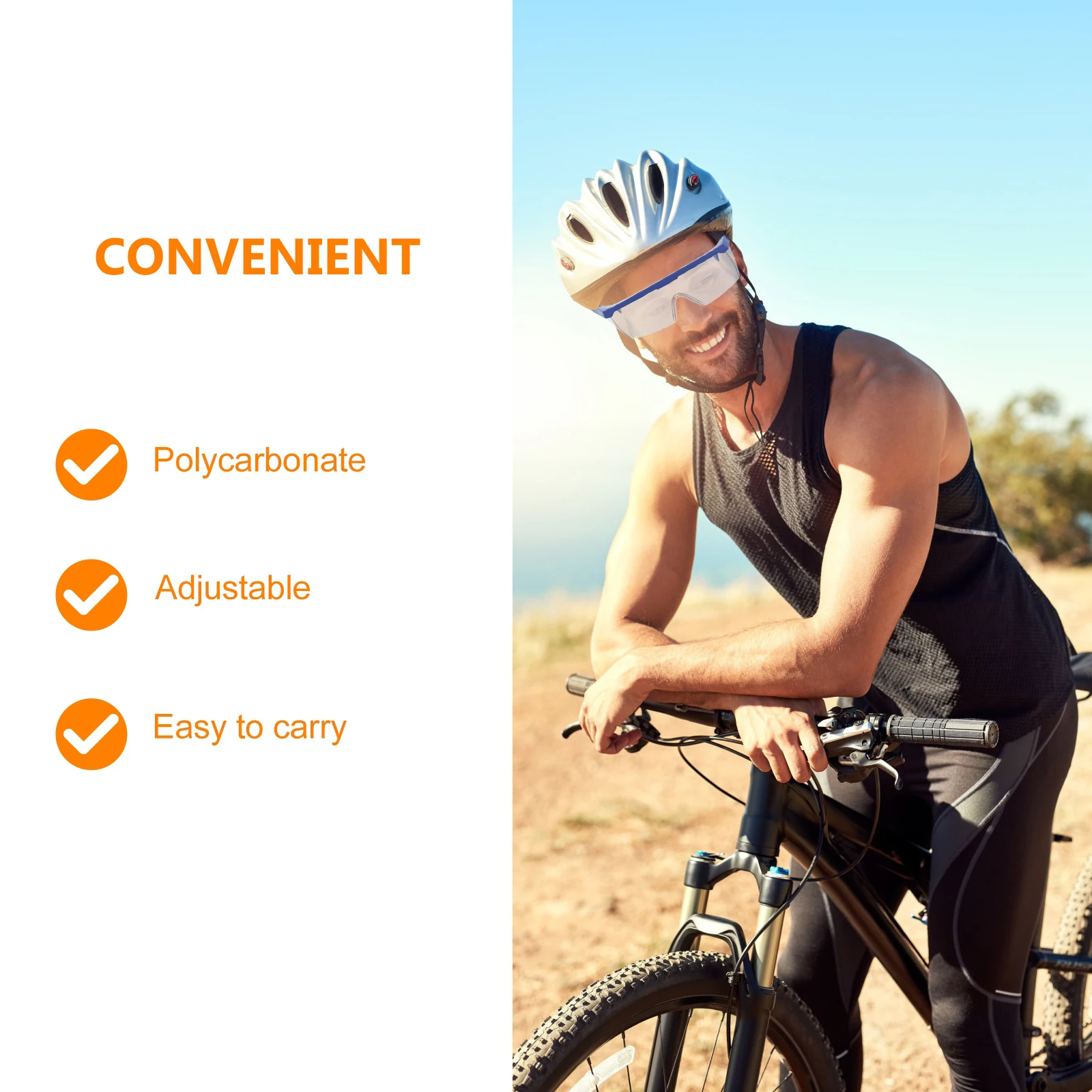 

8pcs Protective Goggles Dustproof Splashproof Windproof Antishock Eyes Protector for Laboratory Outdoor Sports Cycling