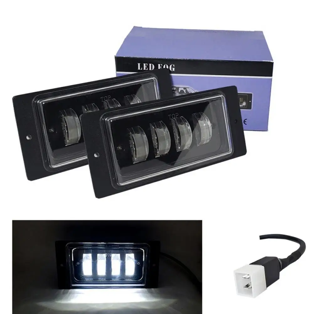 

Applicable for LADA 2110-2117 Fog Lights, 40W 4 LED Lens Bumper Headlight, Off-Road Waterproof Driving Lamp for SUV, Pair R8L7