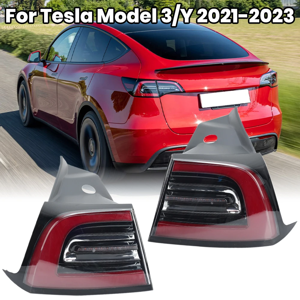 

1 шт. светодиодный задний фонарь для Tesla Model 3 Model Y 2021-2023, 4-контактный, указатель поворота, стоп-сигнал, ходовой огонь, левый/правый