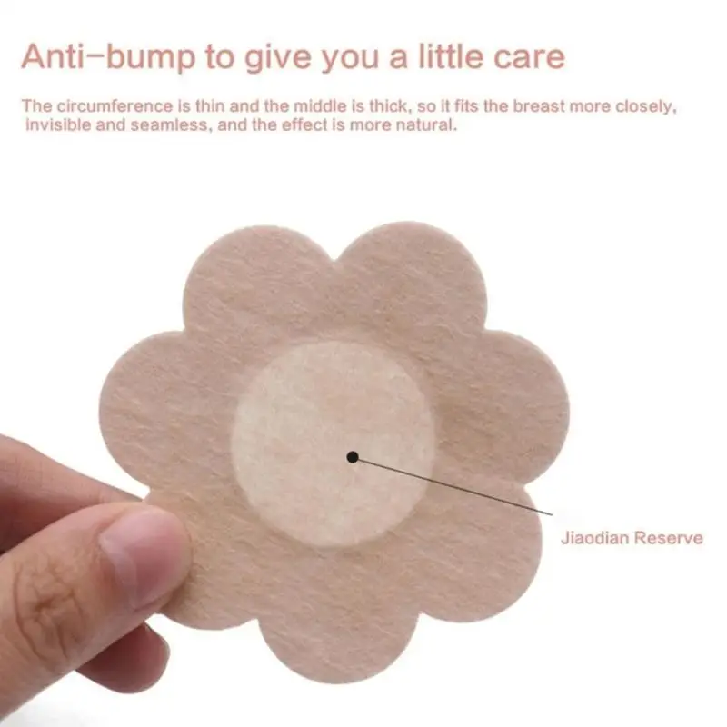 652F Đồ bơi Núm vú dùng một lần Núm vú vô hình Pasties Cánh hoa ngực Pad 40 chiếc