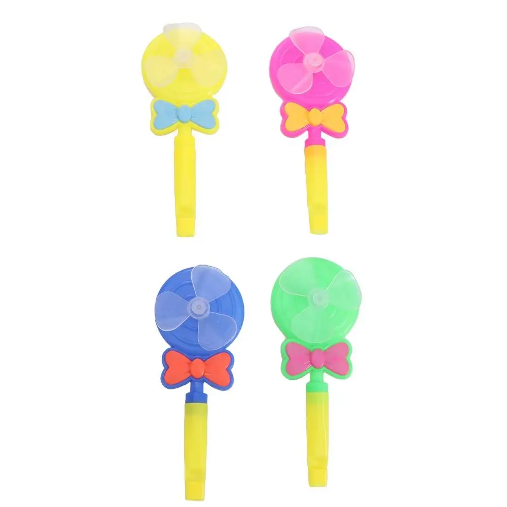 Colorful Lollipop Whistle Windmill Toys Hanheld Random Color Candy Color Whistle Windmill Plastic Cute Colorful Whistle Windmill