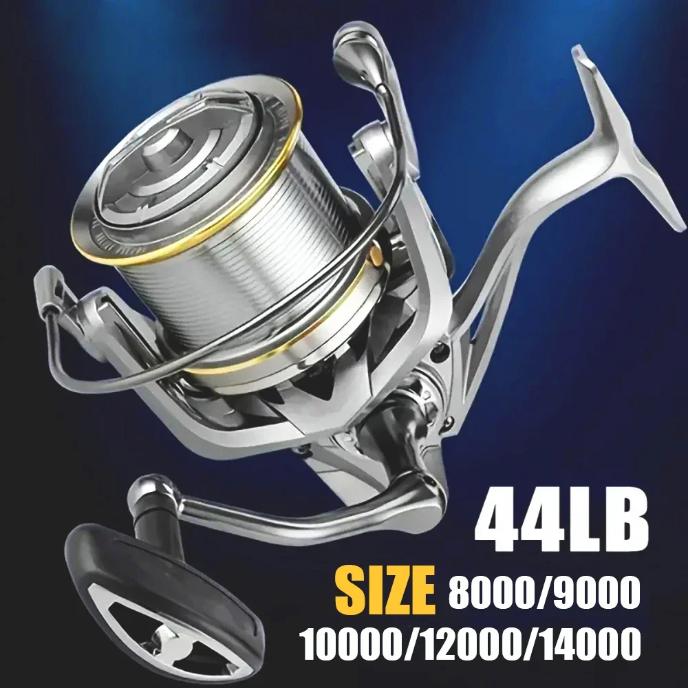 

Spinning Reel 8000/9000/10000/12000/14000 Series Surf Fishing Reels 44lb Max Drag Saltwater Long Shot Jigging Big Distant Wheel