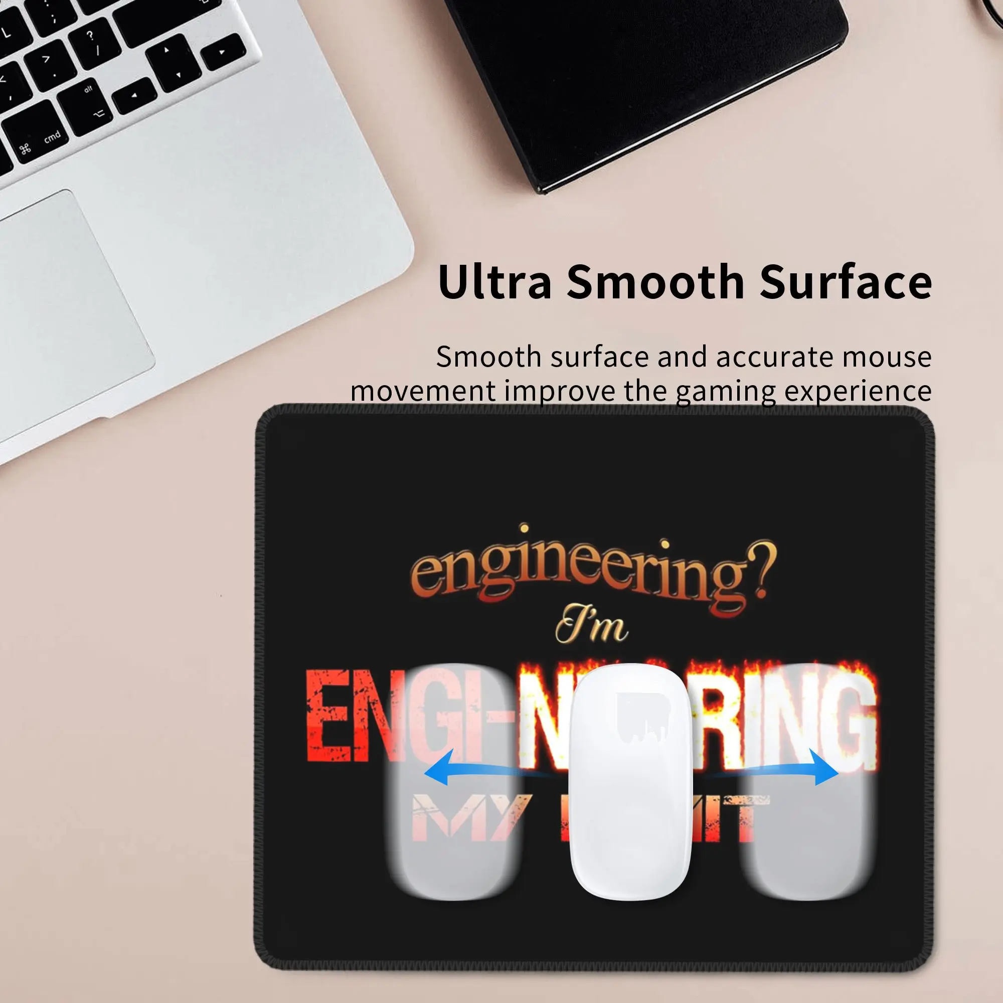 الهندسة أنا Engi-nearing My Limit مهندس Pun Mouse Pad لوحة مفاتيح الكمبيوتر ماوس حصيرة ألعاب الكمبيوتر المحمول حصيرة مكتبية الجدول الحصير