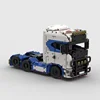 새 모델 1:16 트럭 헤드 MOC-770S 중공업 컨테이너 DIY 빌딩 블록 조립 모델 평판 트레일러 트럭 헤드 gif 3