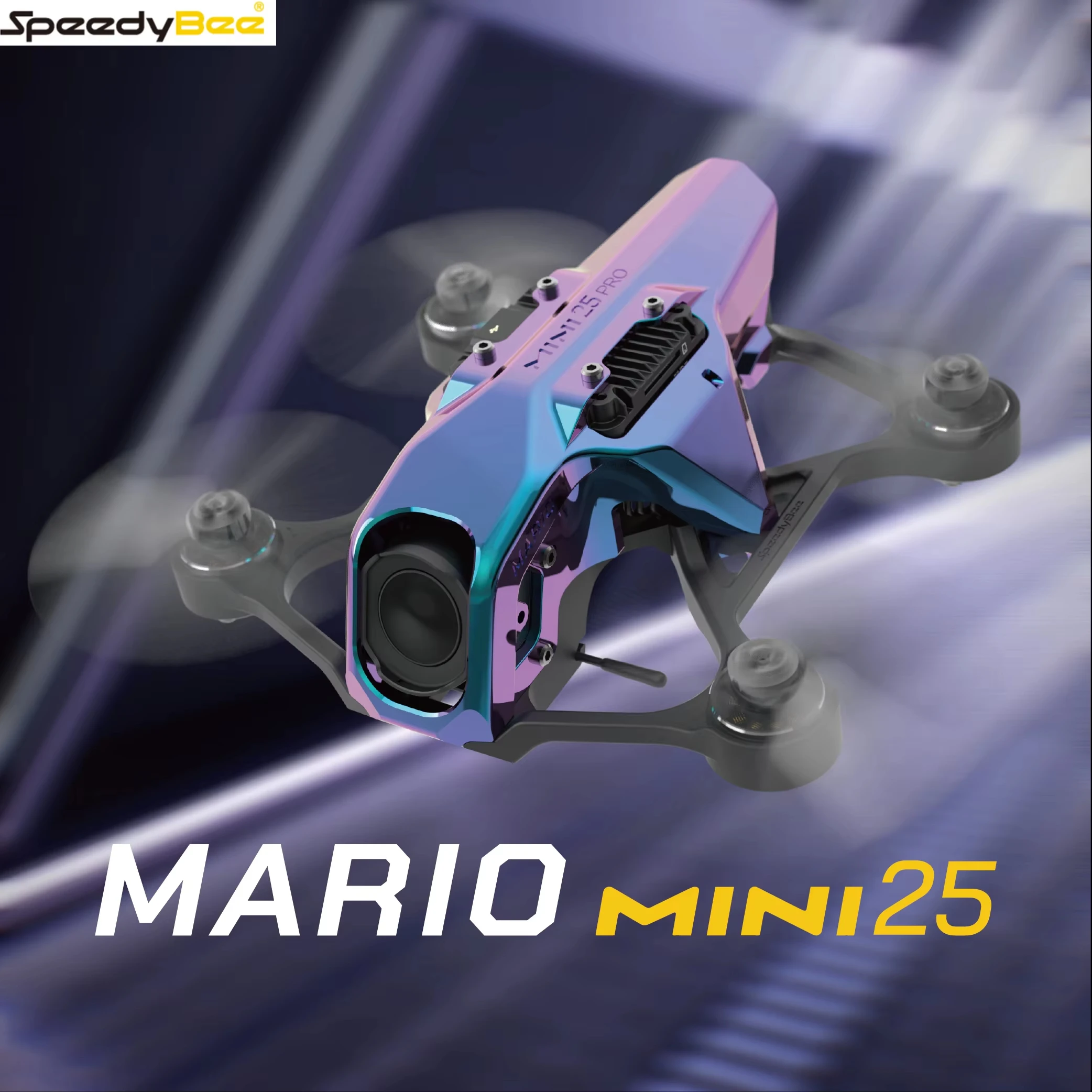 SpeedyBee Mario Mini25 2.5inch Cinewhoop Quadcopter FPV Drone WTFPV /  O4 Version - F435 AIO 1303.5 6660KV ELRS 2.4G