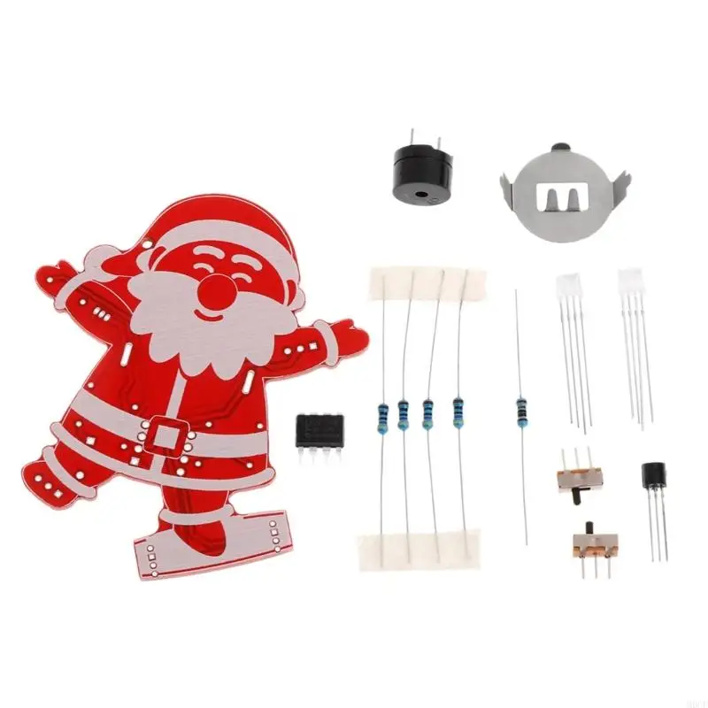 M6CF DIY Christmas Kits DIY Santa Christmas Tree Decoration Pendant Music