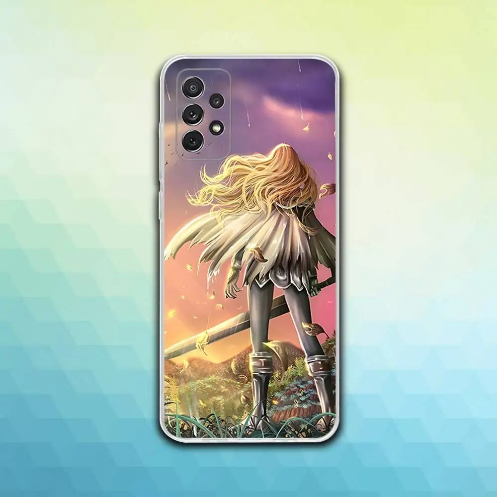C-ClaymoreS Anime Phone Case For Samsung S30,23,21,22,20, FE lite,S10,9,8,7 PIus Note20ultra Soft Transparent