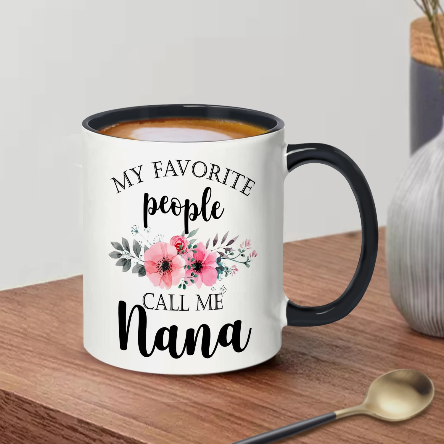 Canecas de café com minhas pessoas favoritas, presentes Nana, vovó presentes de aniversário, Call Me, Grammy, 11oz, 1pc