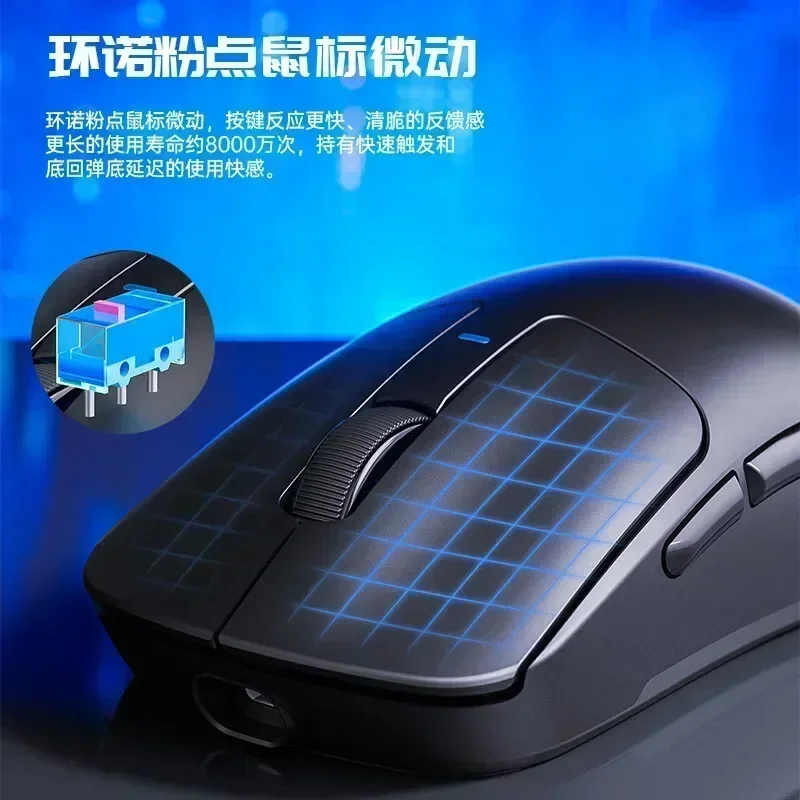 Imagem -06 - Mouse sem Fio Bluetooth Gamer Modo Ratos de Jogos Leves 26000dpi Paw3395 Esports para pc Presentes 2.4g Aula-sc680