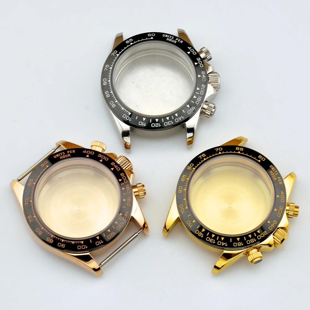 ตัวเรือนนาฬิกา NEITON VK63 ขนาด 39 มม. สีเงิน/ทอง พร้อมสาย สแตนเลสแท้ สำหรับนาฬิกา VK63 ระบบอัตโนมัติ อะไหล่เสริม