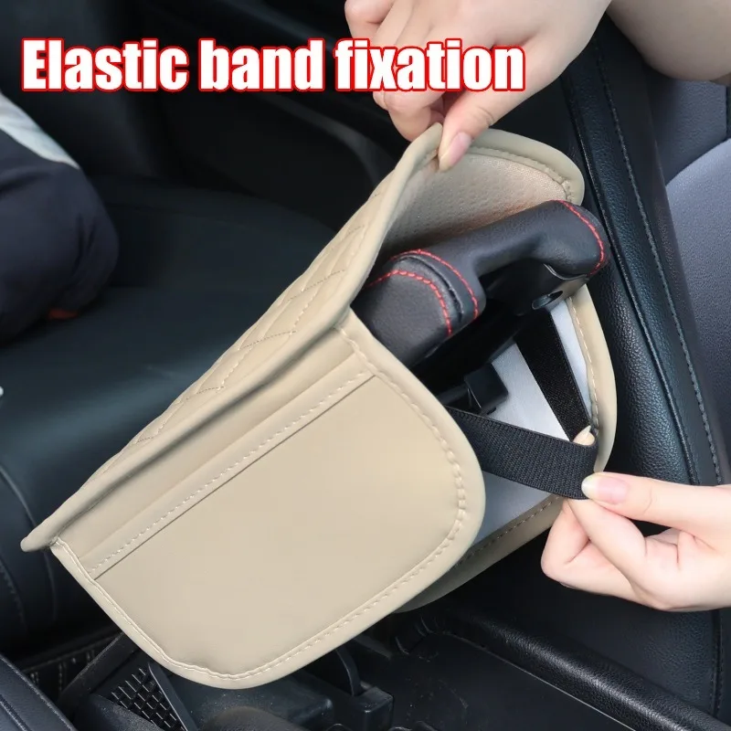 Multifunctional Car Storage Armrest Box Mat Protector Cover Cushion with Pocket Center Console Mat Elbow Support Armrest Storage