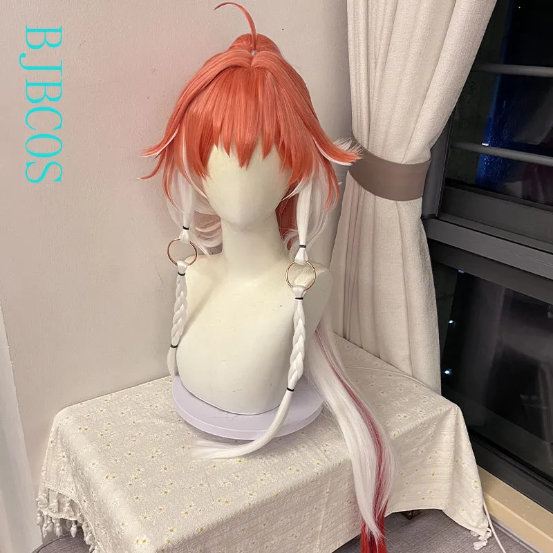 

[Styled] Changli Cosplay Wig 90cm Long Hair with Ponytail Pink Silver White Red Wig Cosplay Heat Resistant Synthetic Wigs