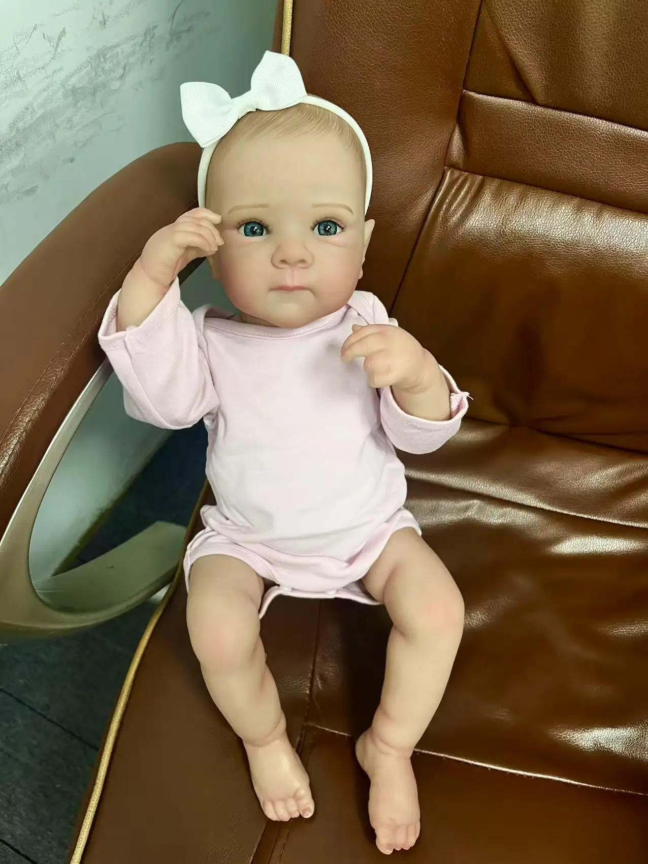 

18inch Silicone Baby Doll Reborn Bettie Newborn Baby Girls Hand Painting 3D Skin with Visible Veins Muñeca Bebe Reborn Dolls