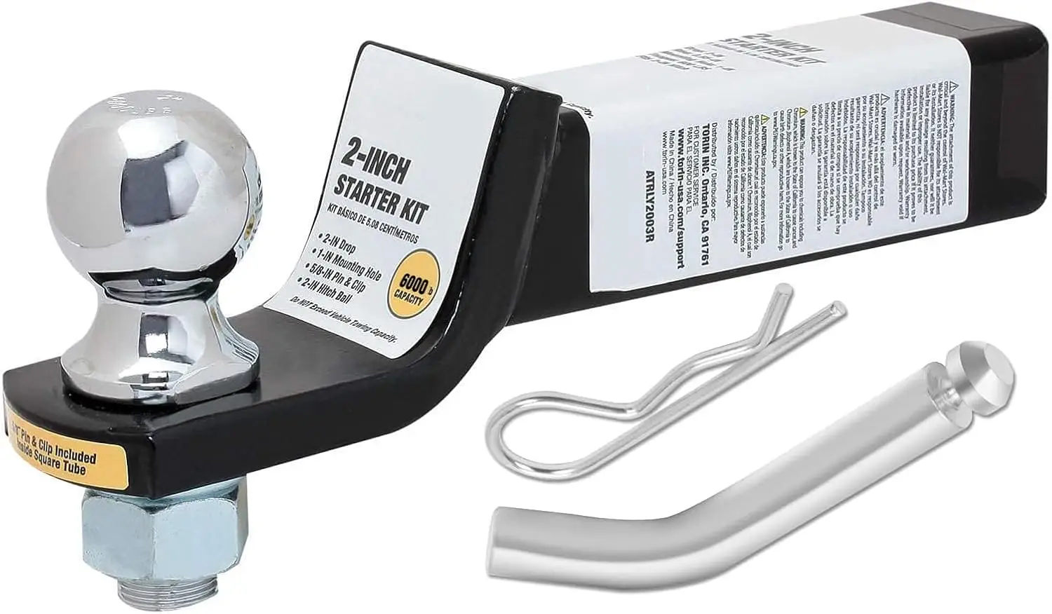 

Heavy Duty Trailer Hitch Mount with Ball, 6000 lb Capacity for Towing