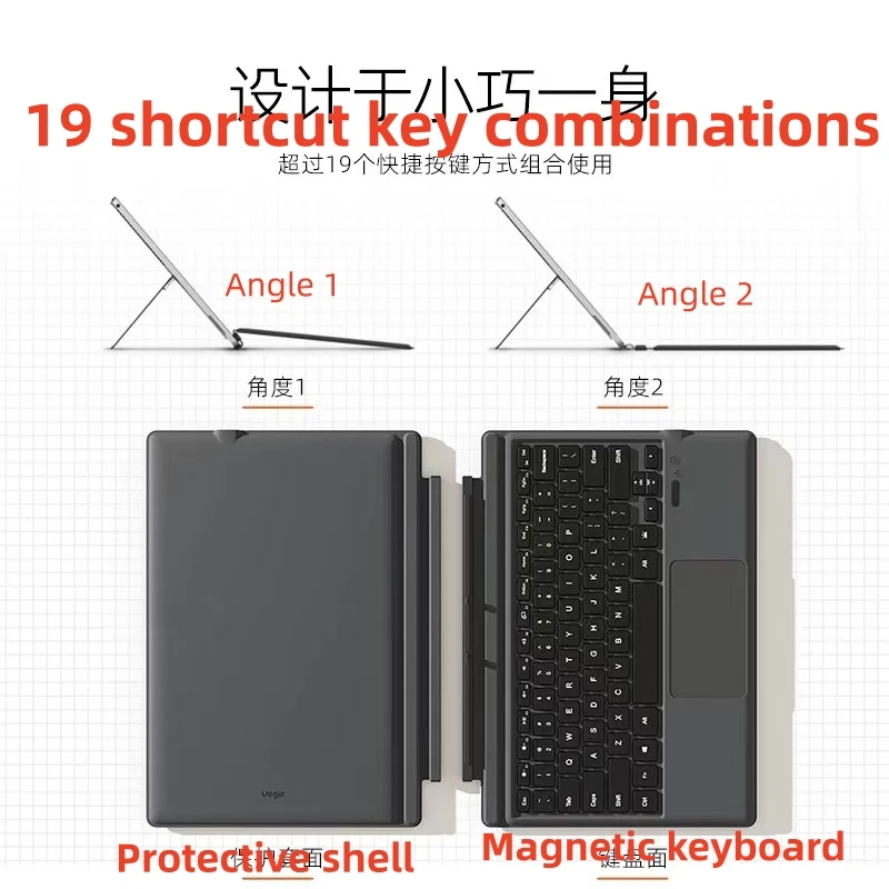 

Для клавиатуры Surface подходит для Microsoft Surface Pro 8/9/x магнитная клавиатура Bluetooth-планшет 2-в-1 Protec 100% тест в порядке