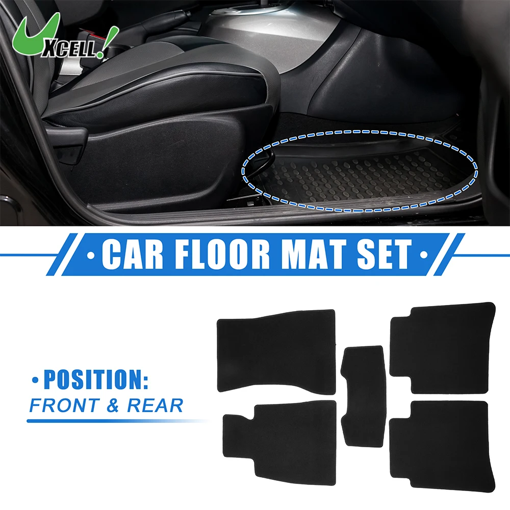 

UXCELL 1 Set Auto Floor Mats for Mercedes-Benz S Class W222 2013-2020 Front Rear Velour