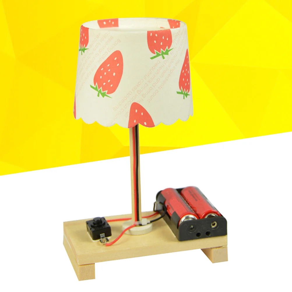 Bureau créatif bricolage Kit d'expérimentation scientifique en bois pour enfants expériences scientifiques éducatives Table lumière assemblage tige de construction