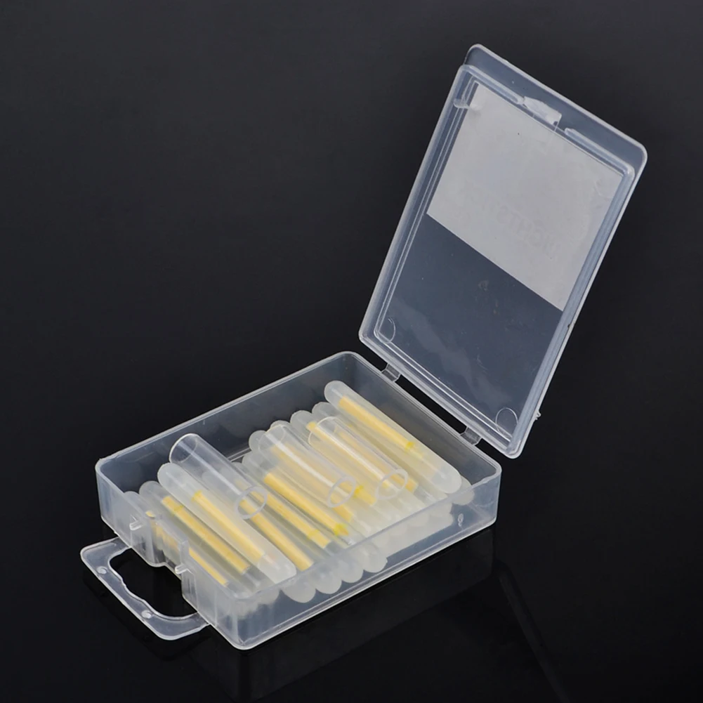 15pcs Glow Sticks Night Fishing Float Fluorescent 4.5*39mmPP For Night Fishing Float Rod Lights Fireflies Lightstick Accessories